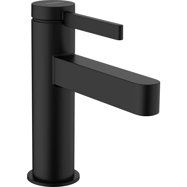 Смеситель для раковины со сливным клапаном Push-Open, Hansgrohe Finoris, черный арт. 76010670