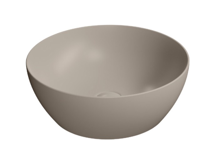 Раковина накладная 42х42х16 см, цвет tortora, санфарфор, Color-elements GSI арт. 885105