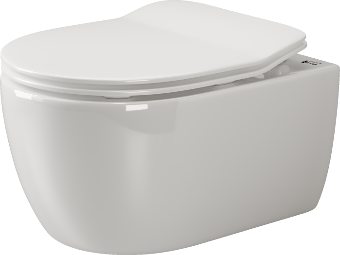 Подвесной унитаз с сиденьем Ceramicanova Simple, белый арт. CN1301