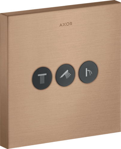 Переключатель потоков ShowerSelect Axor, шлифованное красное золото арт. 36717310