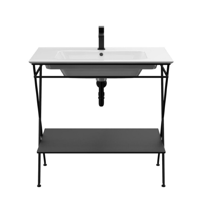 Металлическая структура напольная 85см, Piano next Kerama Marazzi, черный - PIA.N.85\BLK