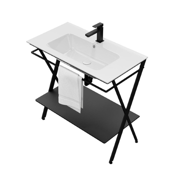 Металлическая структура напольная 85см, Piano next Kerama Marazzi, черный - PIA.N.85\BLK