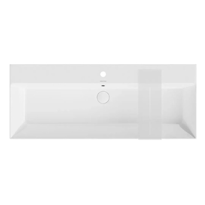 Раковина подвесная, одно отверстие под смеситель 119x48см, Grande Kerama Marazzi, белый - GR.wb.120