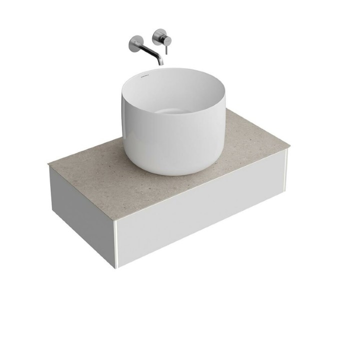 Тумба подвесная 90см, 1 ящик, Magica Kerama Marazzi, серый - MA.90.1\MGR.M