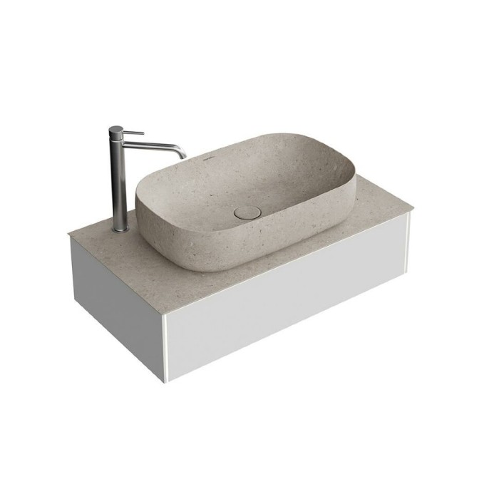 Тумба подвесная 90см, 1 ящик, Magica Kerama Marazzi, серый - MA.90.1\MGR.M