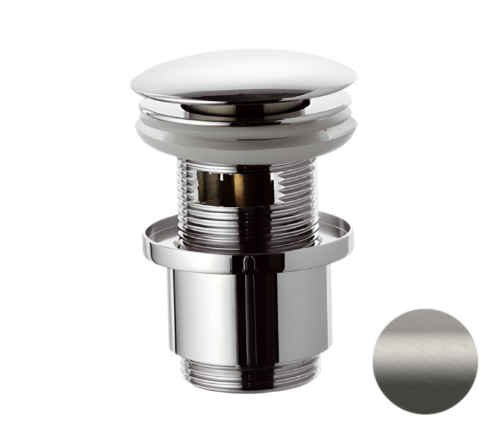 Донный клапан с переливом 1”1/4 никель матовый, Remer, 905CC2114NPO