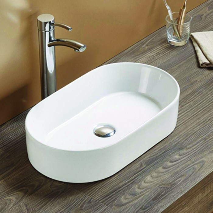 Раковина накладная 525х300х115, белая, Azario - AZ-1048 SP