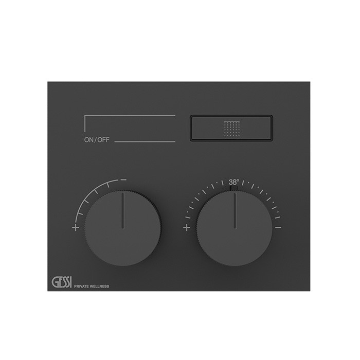 Термостат для душа, 1 источник, Gessi Hi Fi, black xl арт. 63002#299