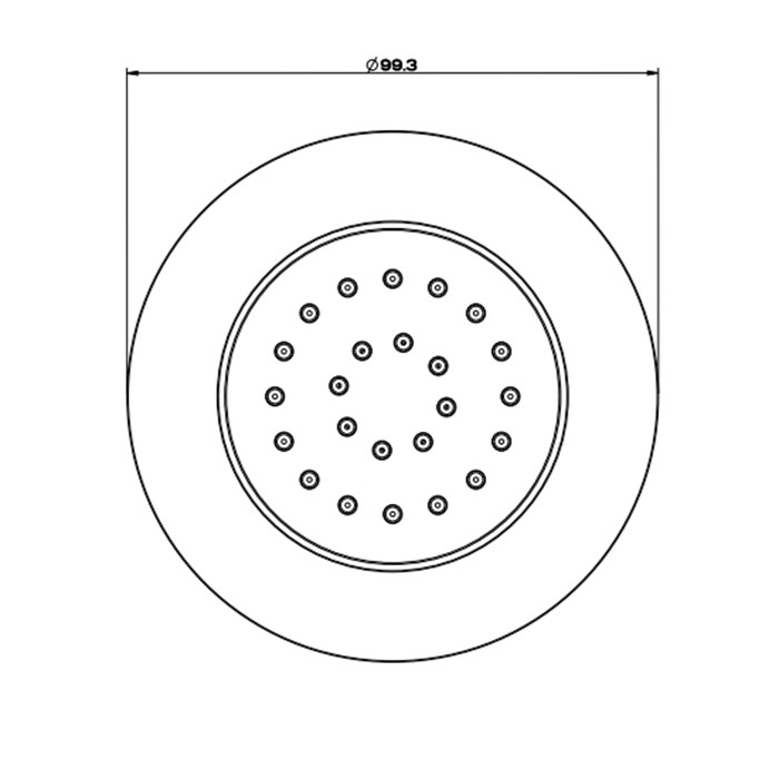 Встраиваемая поворотная боковая форсунка (внешняя часть), Gessi Body Jets, finox brushed nickel арт. 32982#149