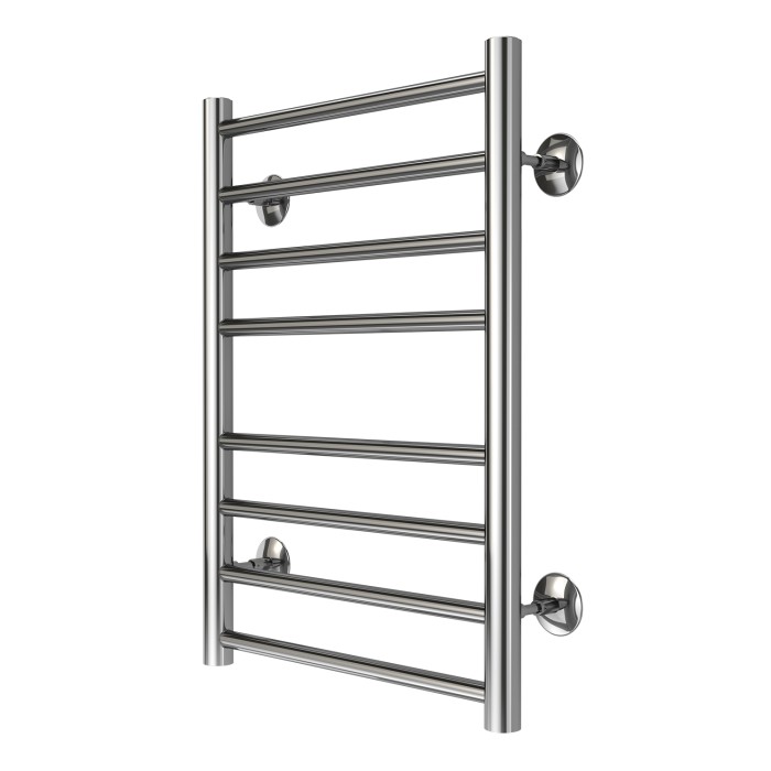 Полотенцесушитель водяной 400/600 8 секций, нижнее/диагональное подключение, 1/2", хром, Parma Azario - AZ10146S