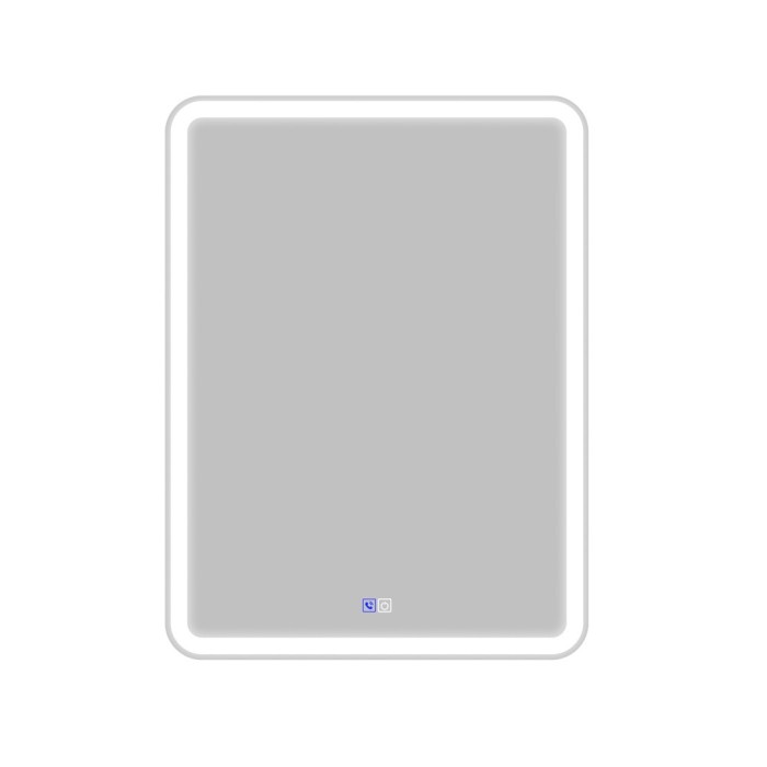 Зеркало 60x80, прямоугольное, с встроенным светильником, сенсорным выключателем, блютуз-модулем, микрофоном и динамиками, BelBagno Marino арт. SPC-MAR-600-800-LED-TCH-PHONE