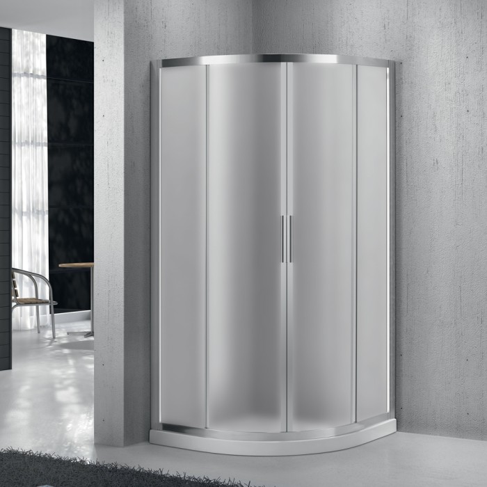 Душевой уголок 90x190 BelBagno, глянцевый хром, Sela арт. SELA-R-2-90-P-Cr