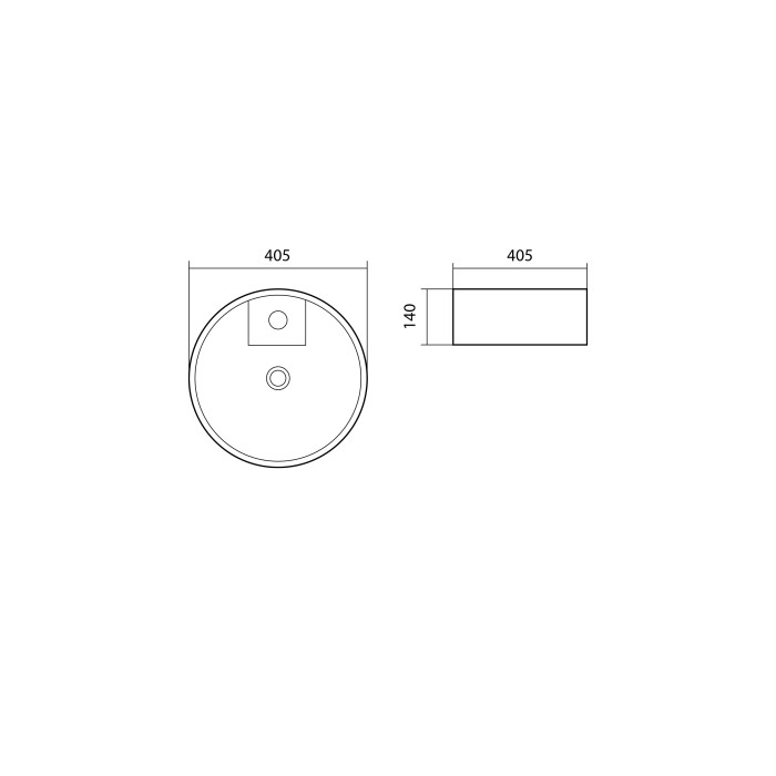 Раковина накладная 40,5x40,5 Aquatek Европа арт. AQ5212-00
