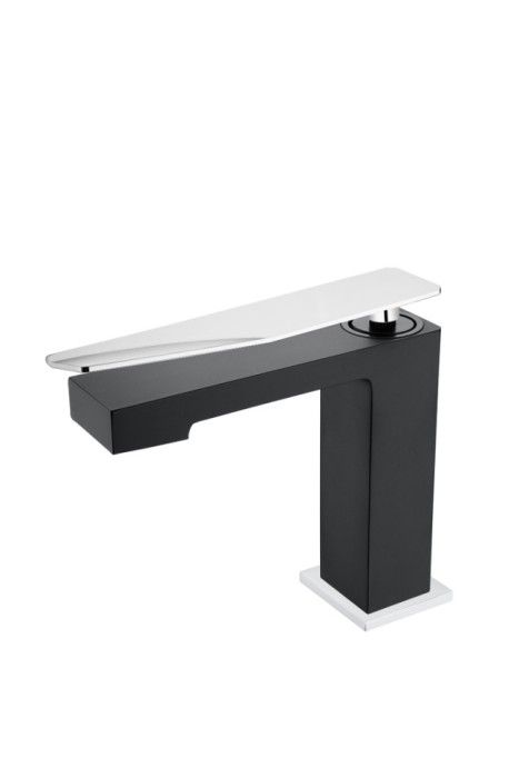 Смеситель для раковины низкий black-chrome, Boheme Q - 141-BCR.2