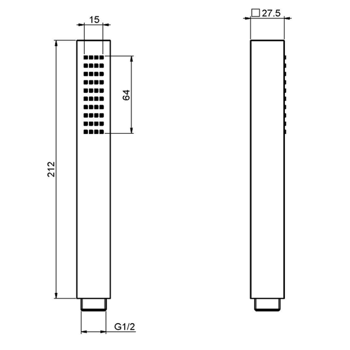 Fima Carlo Frattini Ручной душ, Wellness, F2203CR цвет: хром