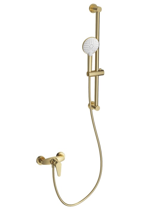 Смеситель для душа с гарнитуром, Wonzon &amp; Woghand, WW-AE3103-BG цвет: золото