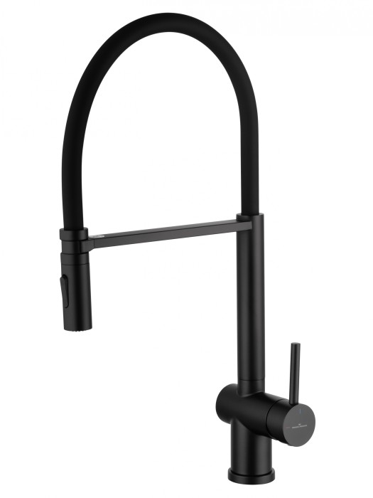 Смеситель для кухни с гибким изливом, Wonzon &amp; Woghand, WW-88438003-MB цвет: черный