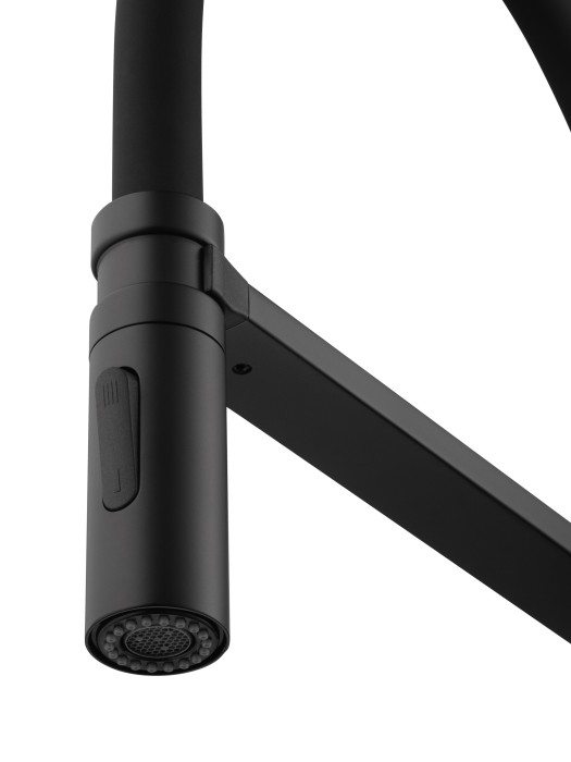 Смеситель для кухни с гибким изливом, Wonzon & Woghand, WW-88438003-MB цвет: черный