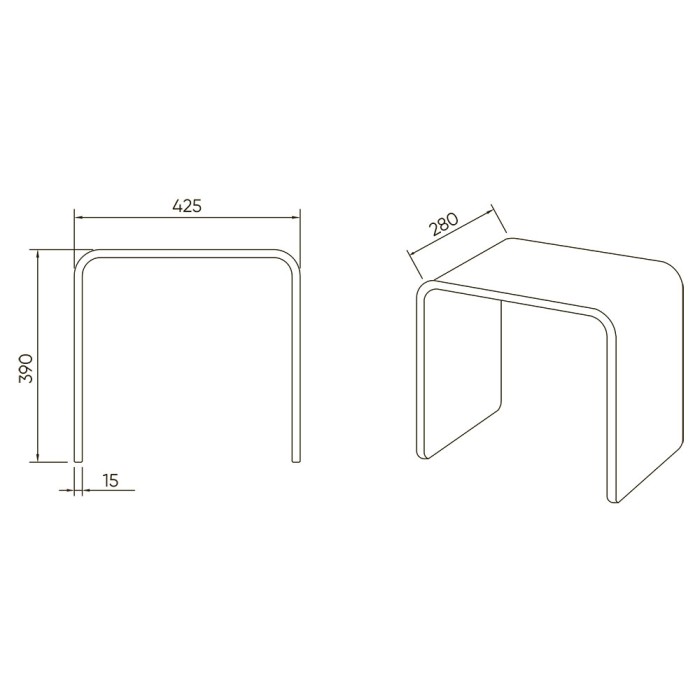 Стул для душа Veconi арт. ST-AC-1T