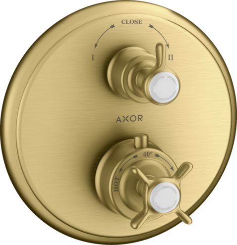 Термостат для душа Montreux Axor, шлифованное золото арт. 16820250