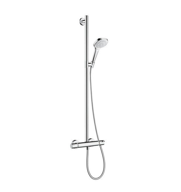 Душевая система SemiPipe Multi с термостатом Croma Select E Hansgrohe, белый, хром арт. 27248400