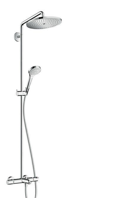 Душевая система с термостатом для ванны Croma Select S Hansgrohe, хром арт. 26792000