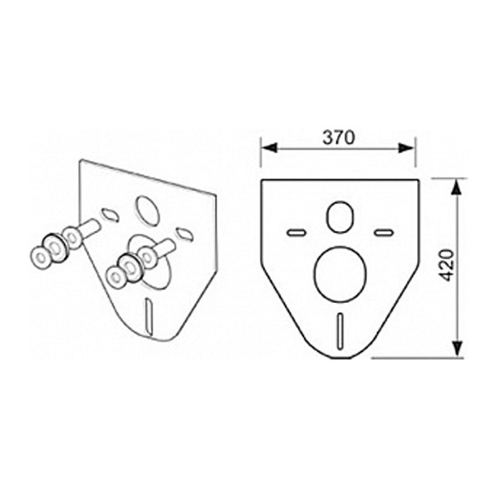 Комплект для установки унитаза -биде (geberit aquaclean sela)) с верхней панелью из черного стекла с механическим блоком управления стекло черное, клавиши хром, lux TECE арт. 9650004 9650108