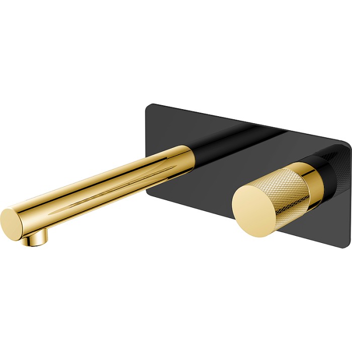 Смеситель для раковины, Black touch gold, Stick Boheme 125-BG.2