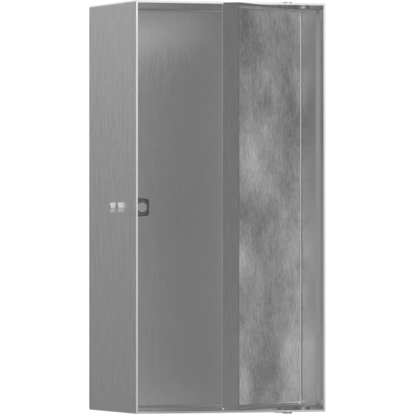 Настенный короб с дверью для облицовки плиткой, 30х15х10 см, Hansgrohe XtraStoris Rock, сталь арт. 56082800