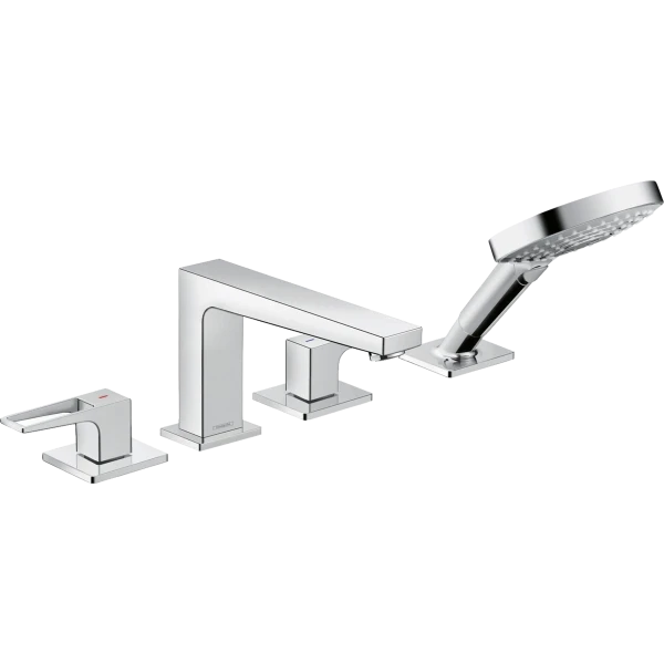 Смеситель для ванны на 4 отверстия, Hansgrohe Metropol, хром арт. 74552000