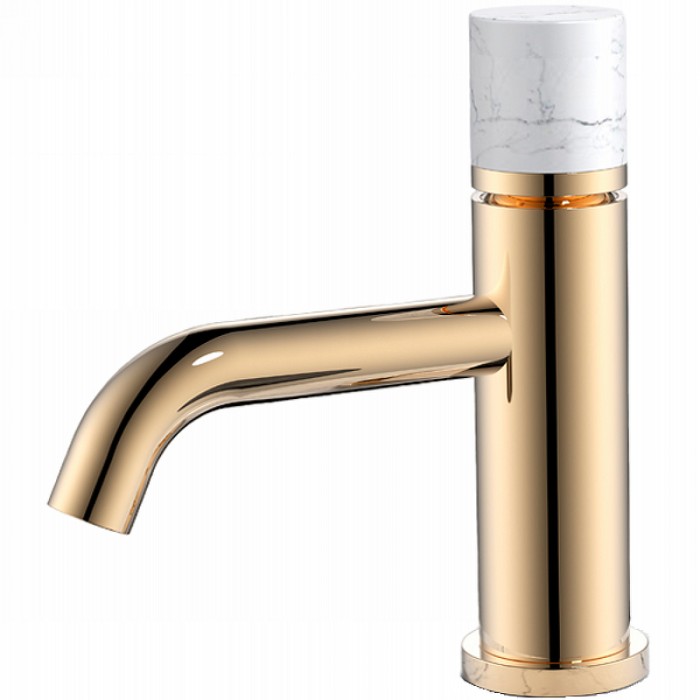 Смеситель для раковины, золото, Stick Boheme 121-G-MR-W