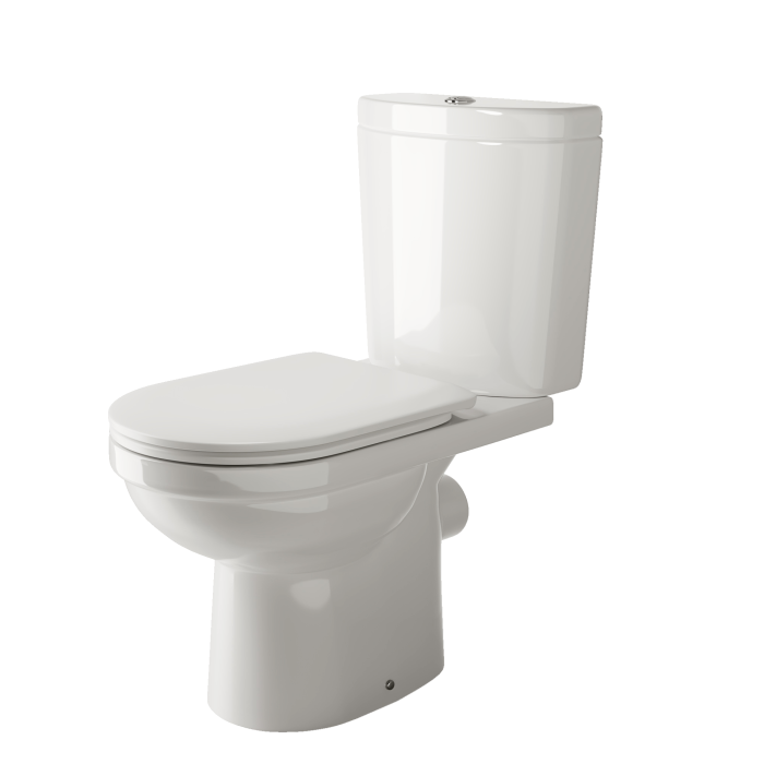 Унитаз с бачком и сиденьем Ceramicanova Life, белый арт. CN1401