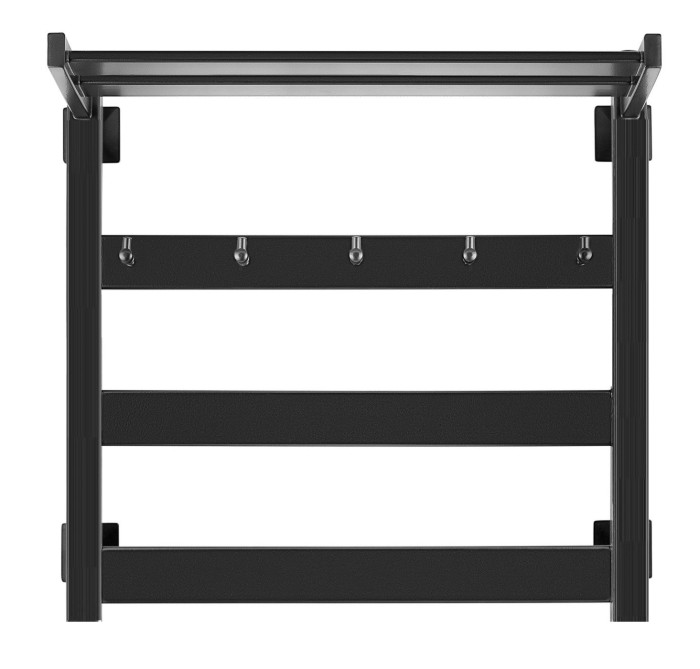 Полотенцесушитель электрический 60x50 Комано 1 КСП (черный матовый) Secado арт. 4603777481636