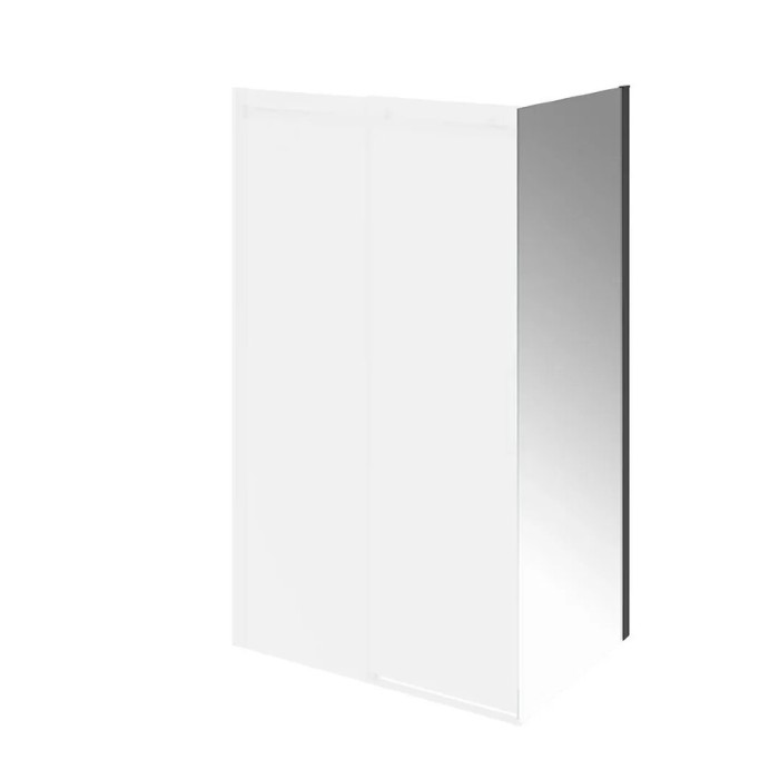 Душевая боковая панель 90х210, Cristallo Kerama Marazzi, черный - CT.90.FP.BLK.M