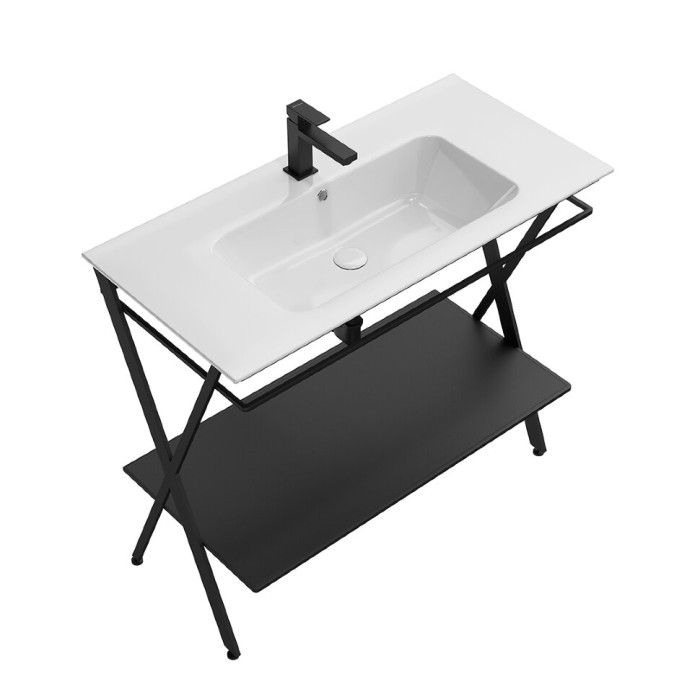 Металлическая структура напольная 95см, Piano next Kerama Marazzi, черный - PIA.N.95\BLK