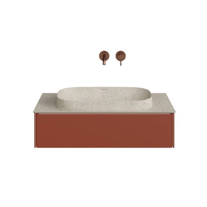 Тумба подвесная 90см, 1 ящик, Magica Kerama Marazzi, красный - MA.90.1\VR.M