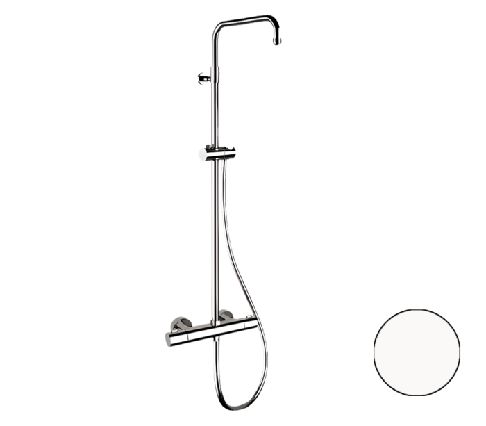 Душевая система термостатическая белый матовый, Remer Elegance, внешнего монтажа EQ32ASSDBO