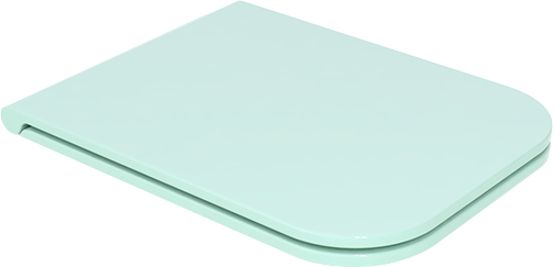 Крышка с сиденьем для подвесного унитаза бирюзовый глянцевый, GSG Ceramic Design Brio, BRCOPRSLTICR024