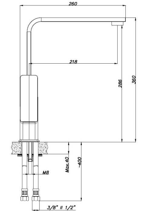 Смеситель для кухни поворотный излив, хром, Azario CADEO арт. AZ-15944431