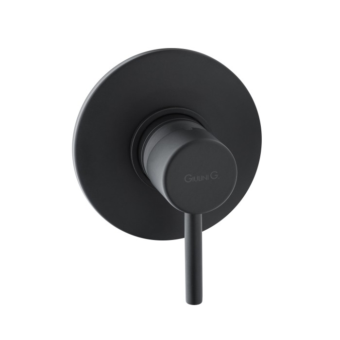 Внешняя часть встраиваемого смесителя для душа, однорычажный, Giulini Futuro, черный матовый арт. 6515-EPNO