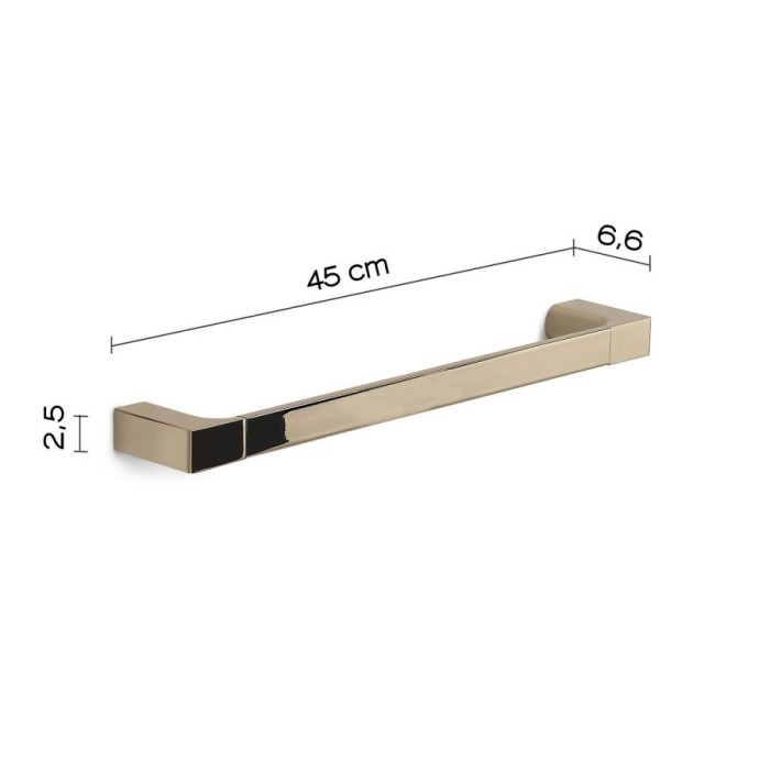 Полотенцедержатель, длина 45 см Pirenei Gedy, PI21/45(87) цвет: золото