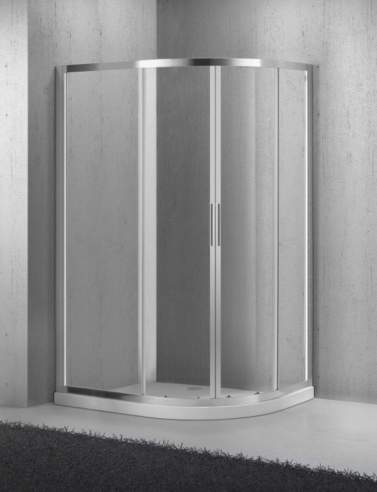 Душевой уголок 100x190 BelBagno, глянцевый хром, Sela арт. SELA-RH-2-100/80-C-Cr