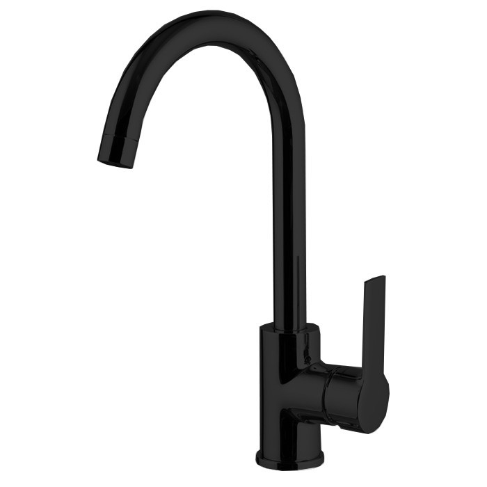Fima Carlo Frattini Смеситель для кухни, на 1 отв., Kitchen, F3137/3NS цвет: черный