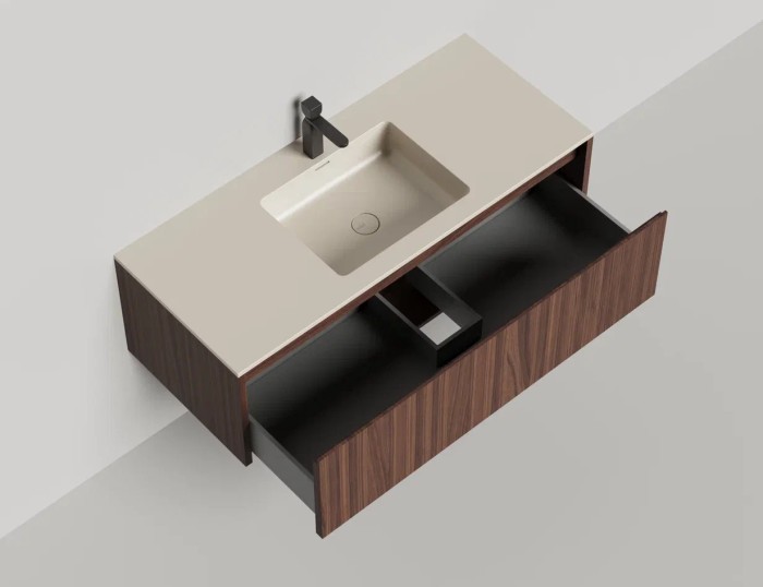 Подвесная тумба domino 1200, шпон, onda, Salini арт. 27D212ON