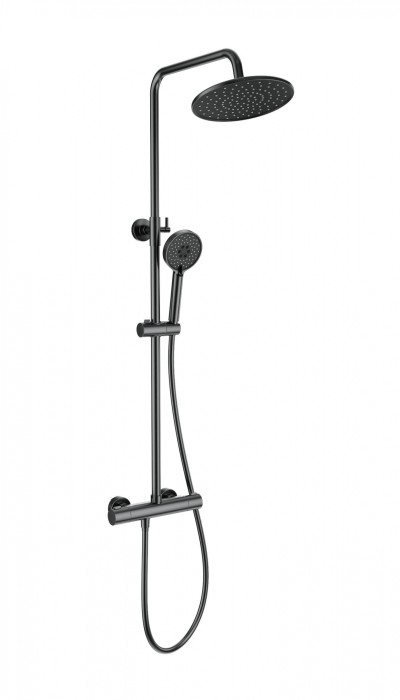 Душевая система с термостатом, Wonzon &amp; Woghand Inn, WW-B3047-A-BGG цвет: графит