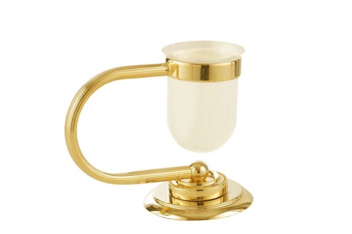 Настольный стакан для зубных щеток gold, Boheme Murano - 10911-G