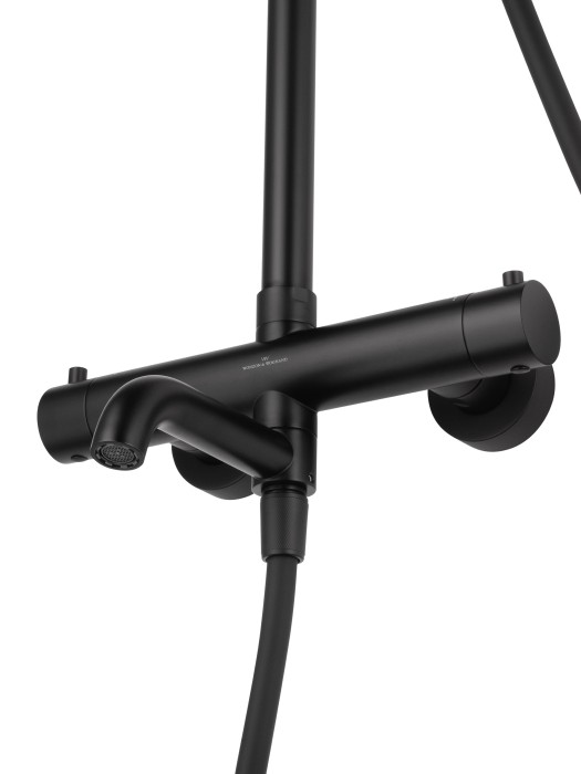 Душевая система с термостатом, Wonzon & Woghand Stick, WW-88739903-MB цвет: черный