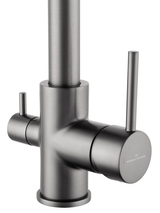 Смеситель для кухни c подключением фильтра, Wonzon & Woghand, WW-88458005-BGM цвет: графит