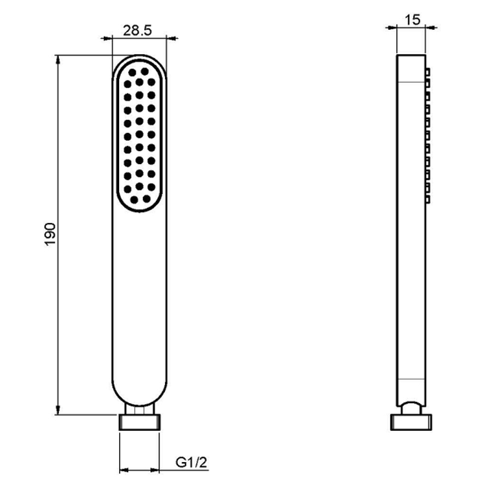 Fima Carlo Frattini Ручной душ, Wellness, F2406CR цвет: хром