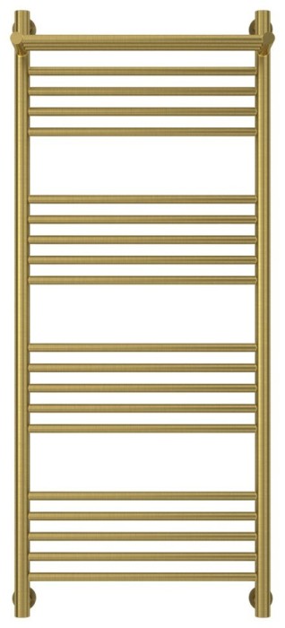 Сунержа Водяной полотенцесушитель 1200x500, Богема+ с 1 полкой, 051-0223-1250 цвет: состаренная латунь